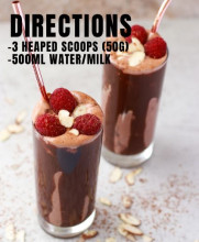meal replacement shake mixing directions banner